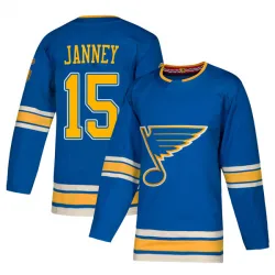 Men's Craig Janney St. Louis Blues Alternate Jersey - Blue Authentic