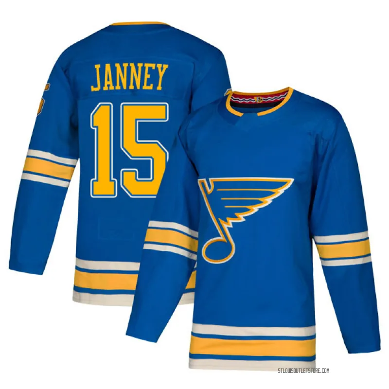 Men's Craig Janney St. Louis Blues Alternate Jersey - Blue Authentic