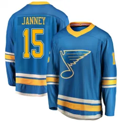 Men's Craig Janney St. Louis Blues Alternate Jersey - Blue Breakaway