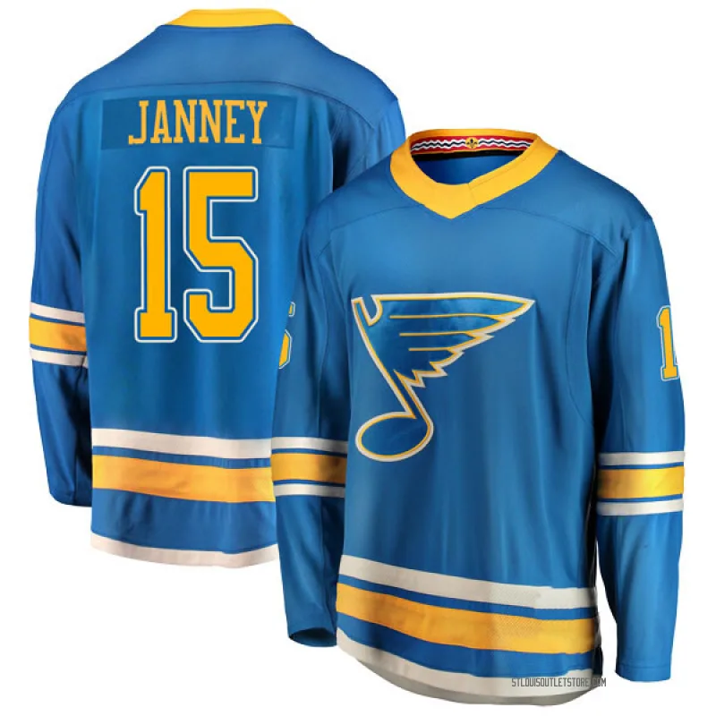 Men's Craig Janney St. Louis Blues Alternate Jersey - Blue Breakaway