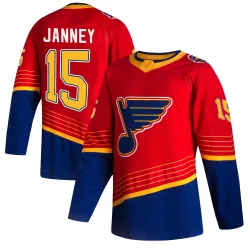 Youth Craig Janney St. Louis Blues 2020/21 Reverse Retro Jersey - Red Authentic