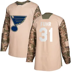 Youth Grant Fuhr St. Louis Blues Veterans Day Practice Jersey - Camo Authentic